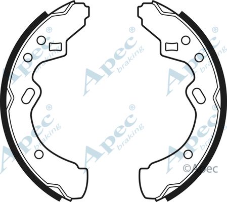 APEC BRAKING Комплект тормозных колодок SHU433
